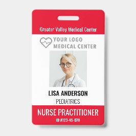 Crachá de identificação personalizado Hospital Nom