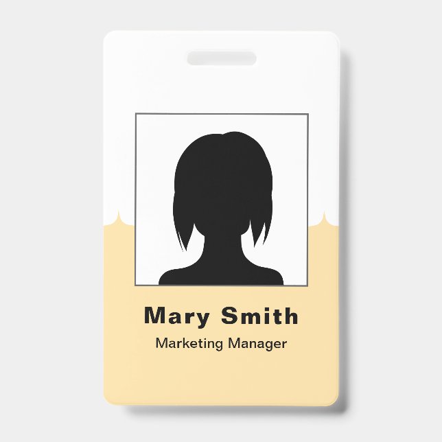 Crachá de Identificação Personalizado para Funcion (Frente)