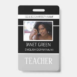 Crachá de identificação personalizado para profess