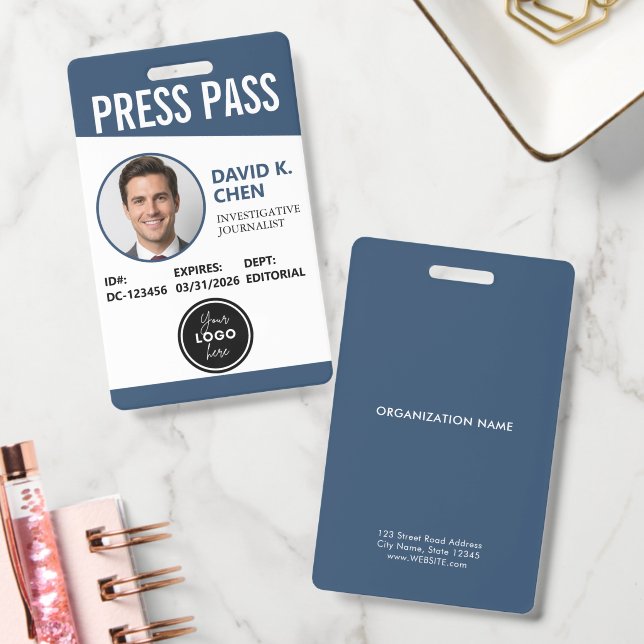 Crachá de Identificação Personalizado Profissional (Escritório)