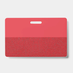 Crachá de Identificação Personalizado Vermelho Fen