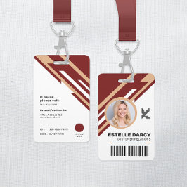 Crachá de Identificação Profissional Corporativo M