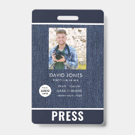 Crachá de imprensa de fotógrafo