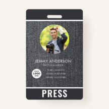 Crachá de Imprensa Fotografador