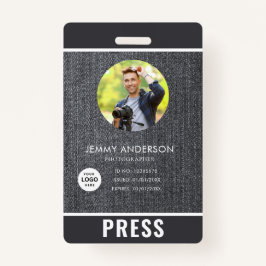 Crachá de Imprensa Fotografador
