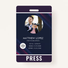 Crachá de Imprensa Fotografador