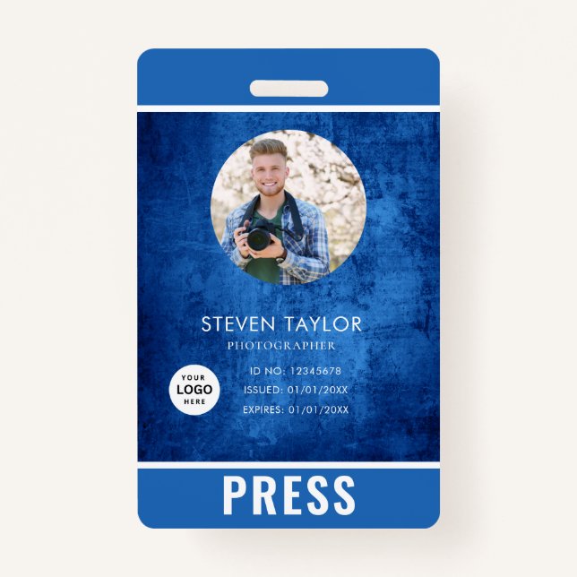 Crachá de Imprensa Fotografador (Frente)