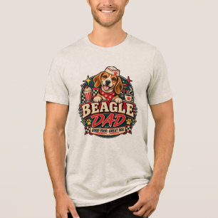 Crachá de Impressão de Pata de Diner Retro Beagle
