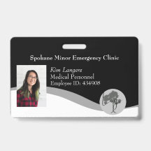 Crachá de Lanyard Horizontal Médico