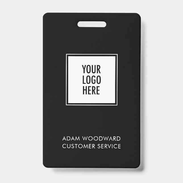 Crachá de Logotipo para ID de Empresa Funcionarios (Front)