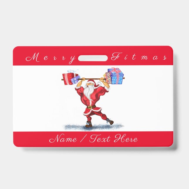 Crachá de Natal Personalizado (Frente)