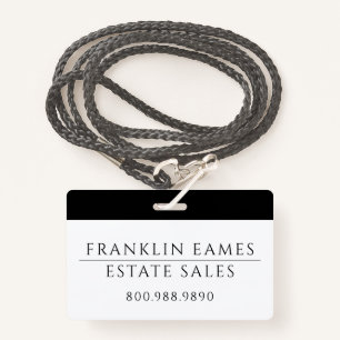 Crachá de negócios