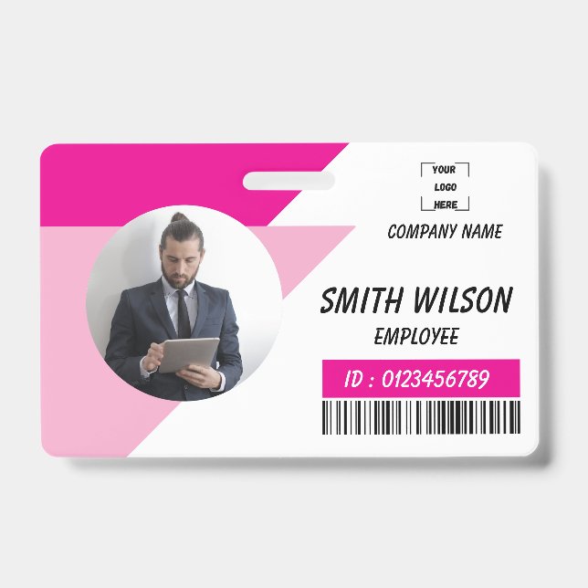 Crachá de Negócios com Foto Personalizada (Frente)