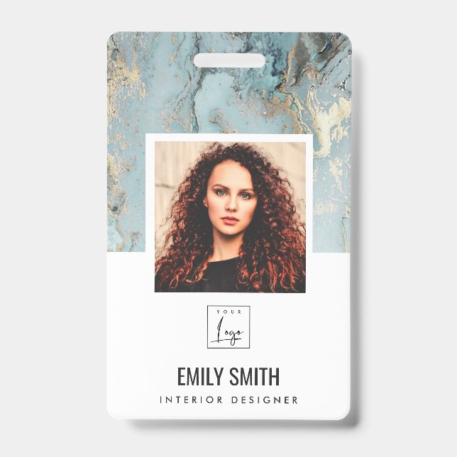 Crachá De Nome Com Código De Barras E Foto Do Func (Frente)