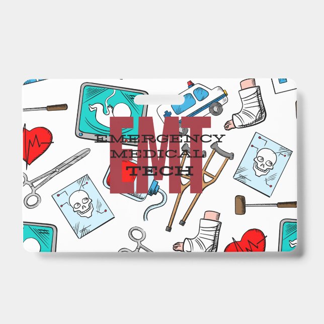 Crachá de Nome de EMT (Frente)