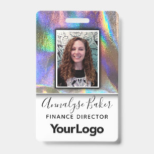 Crachá de Nome de Foto de Enfermeira CNA Profissio