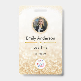 Crachá de Nome de Fotografia de Funcionário Person