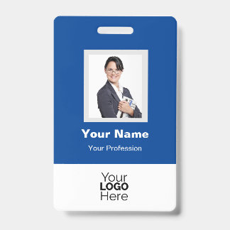 Crachá de Nome de Funcionário Personalizado com Fo