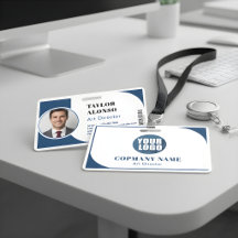 Crachá de Nome de Funcionário Personalizado com Lo