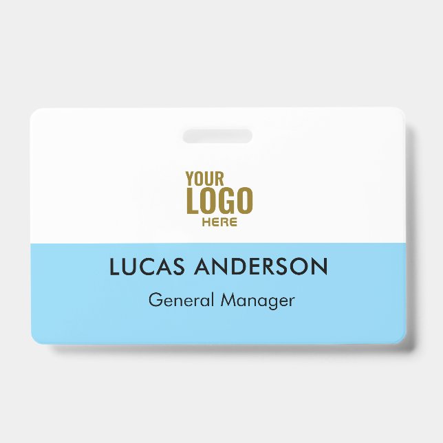 Crachá de Nome de Plástico Duro Personalizado com  (Frente)
