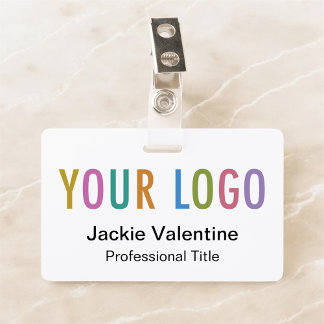 Crachá de nome de PVC personalizado com painel de