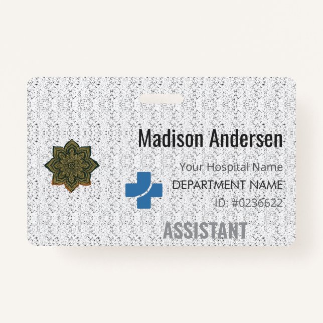 Crachá de Nome de PVC Personalizado - Plastic.ID.L (Frente)