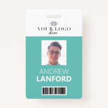 Crachá de Nome do Funcionário| Logotipo e cor pers