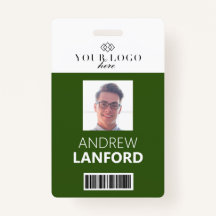 Crachá de Nome do Funcionário| Logotipo e cor pers