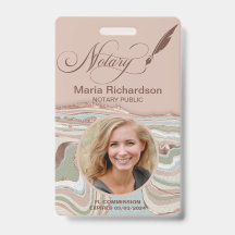 Crachá de Nome Fotográfico de Assinatura de Emprés