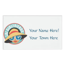 Crachá de Nome Magnético Retangular LBIG