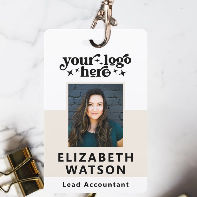 Crachá de Nome Personalizado com ID de Evento e Fo (Criador carregado)