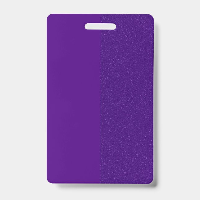 Crachá de Nome Personalizado de Ruído Roxo (Frente)
