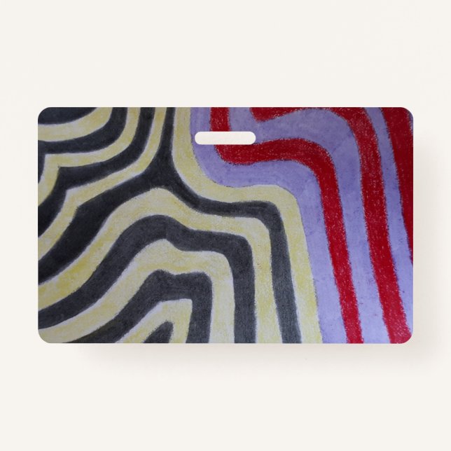 Crachá de Ondas Colorido (Frente)