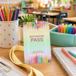 Crachá de Passagem de Banheiro com Arco-íris Paste