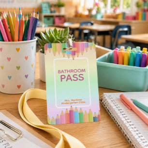 Crachá de Passagem de Banheiro com Arco-íris Paste