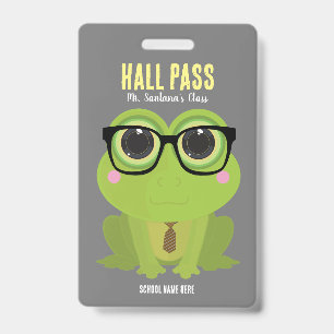 Crachá de passagem Hall do Nerd sapo