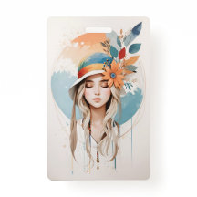 Crachá de plástico - Vertical