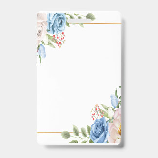 Crachá de plástico - Vertical