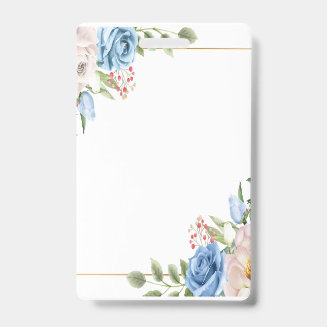 Crachá de plástico - Vertical (Frente)