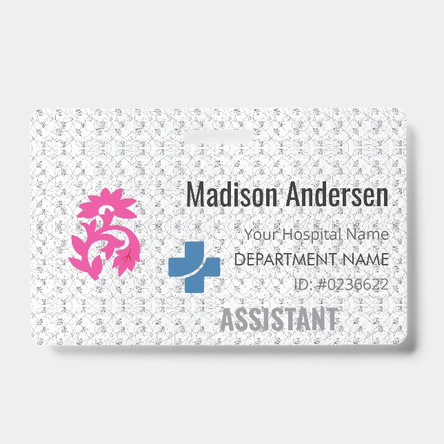 Crachá de PVC do Funcionário - Personalizado.Event (Frente)