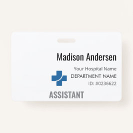 Crachá de PVC Personalizado - Funcionário.Evento.D