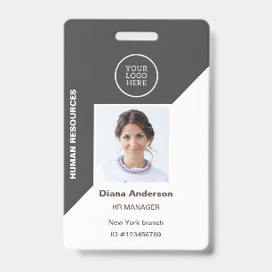 Crachá de segurança com logotipo da empresa ID de