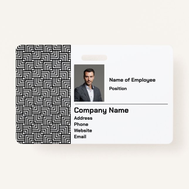 Crachá de Segurança da Empresa (Frente)