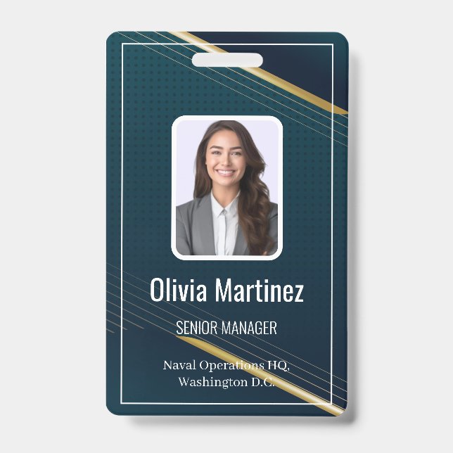 Crachá de Segurança da Empresa de Identificação Fo (Frente)