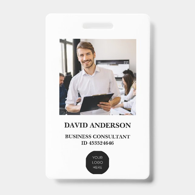 Crachá de Segurança da Empresa para ID de Foto do  (Frente)