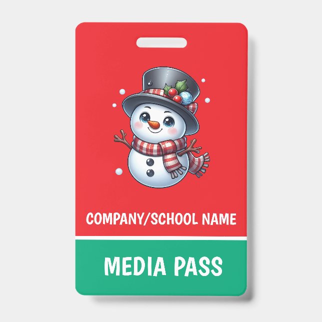 Crachá de Segurança de Férias (Frente)