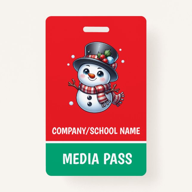 Crachá de Segurança de Férias (Frente)