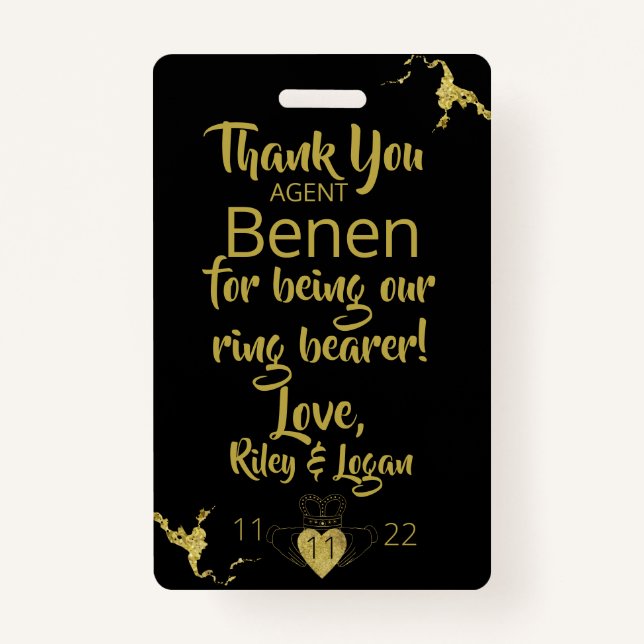 Crachá de Segurança do Bearer de Toque (Verso)