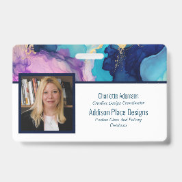 Crachá de Segurança do Funcionário com Imagem de T