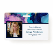 Crachá de Segurança do Funcionário com Imagem de T